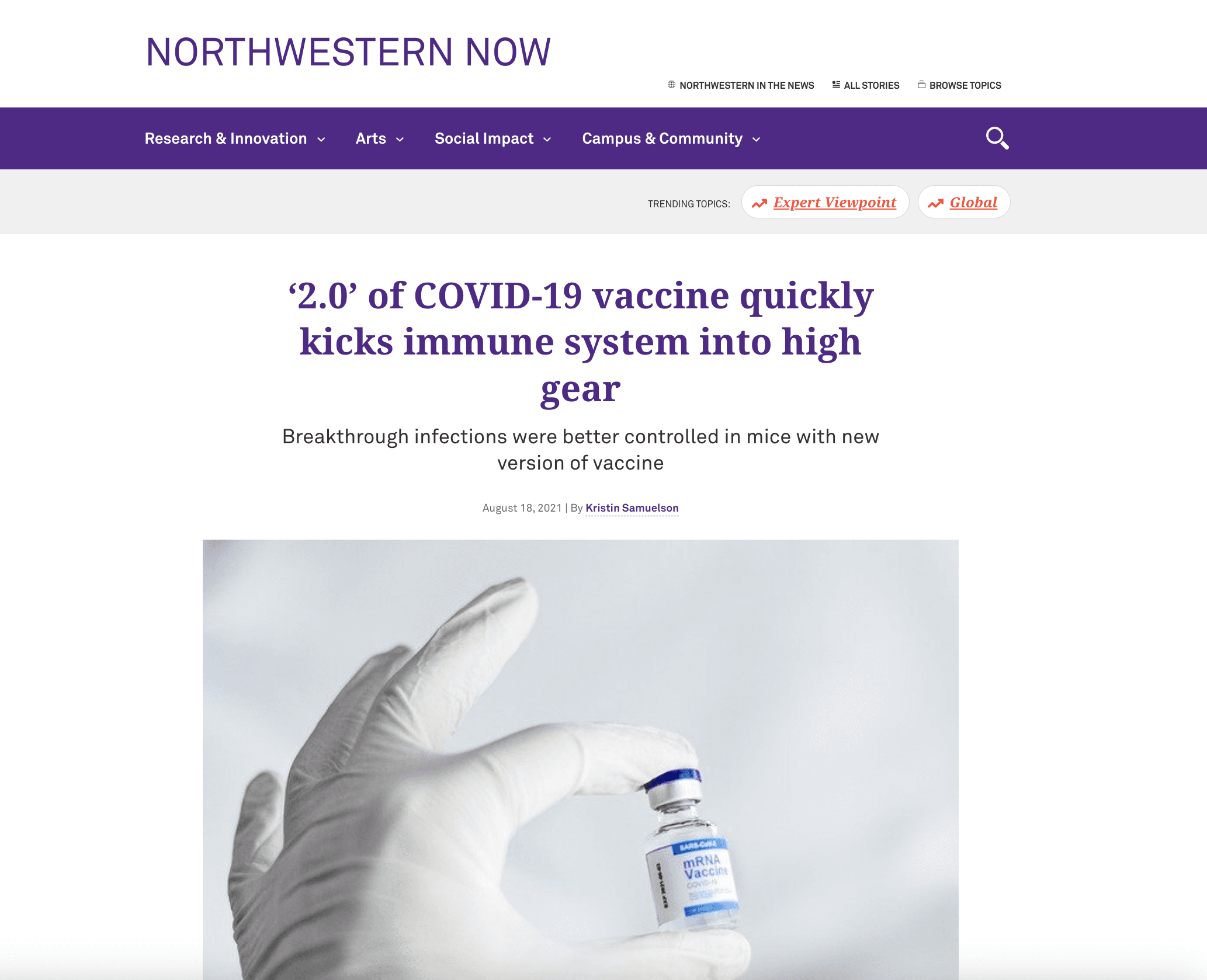 COVID vaccine vial 4
