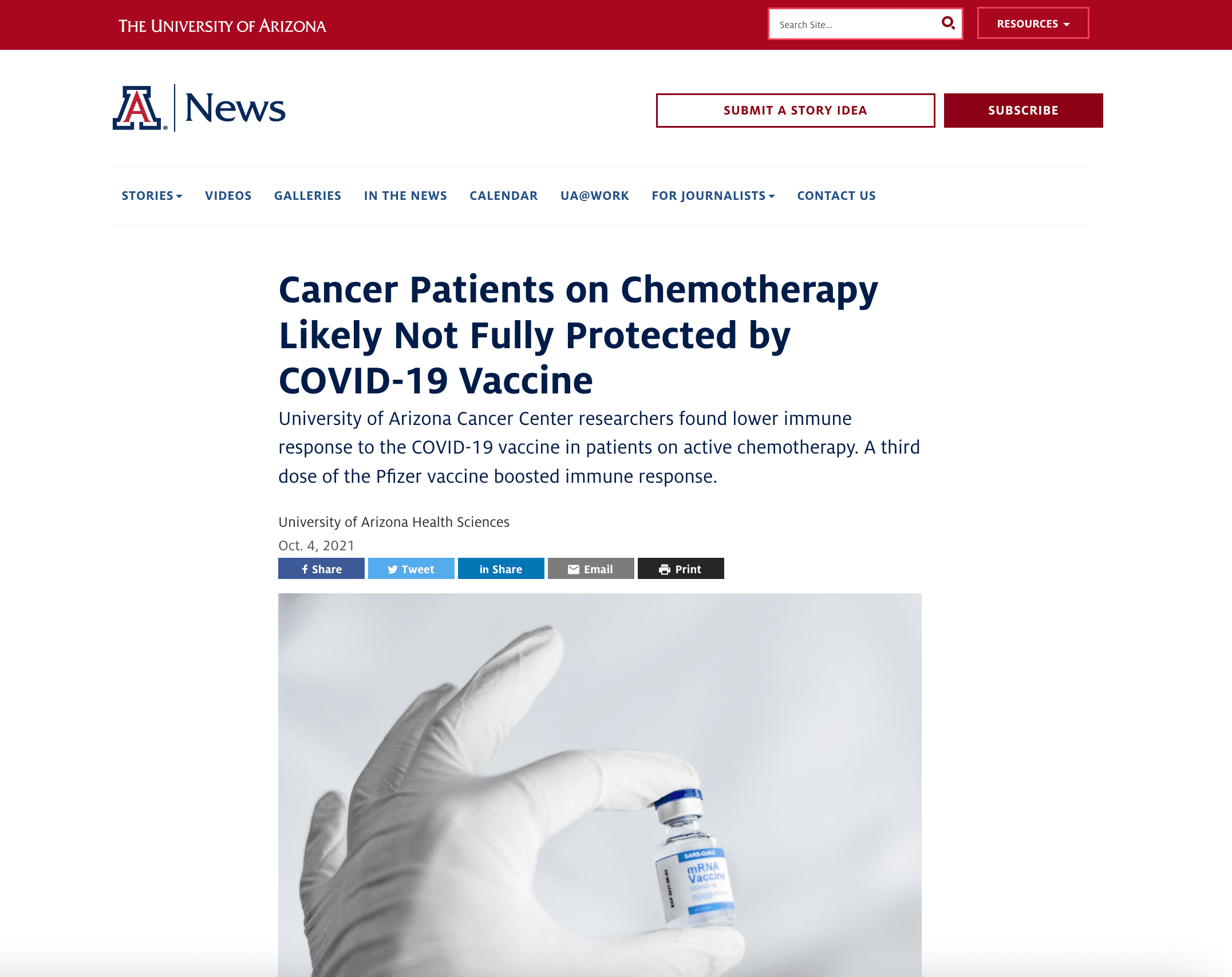 COVID vaccine vial 5