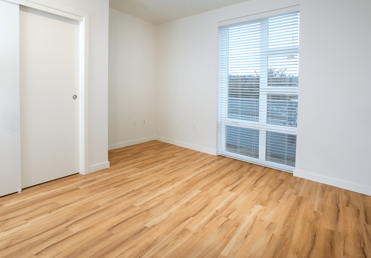 Empty room before staging