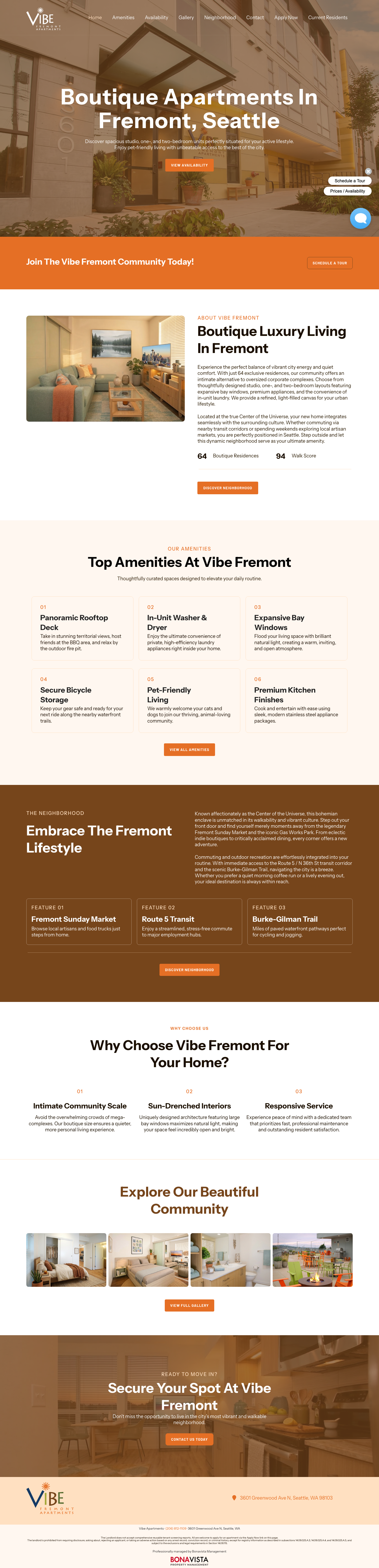 Vibe Fremont full-page screenshot